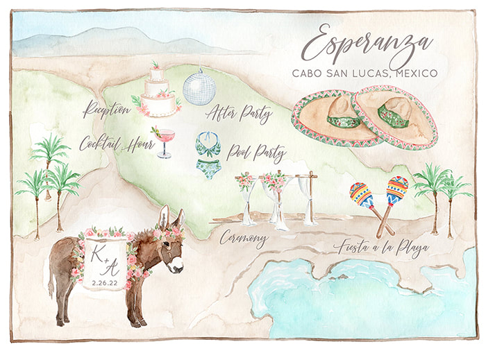 Cabo San Lucas Wedding Map