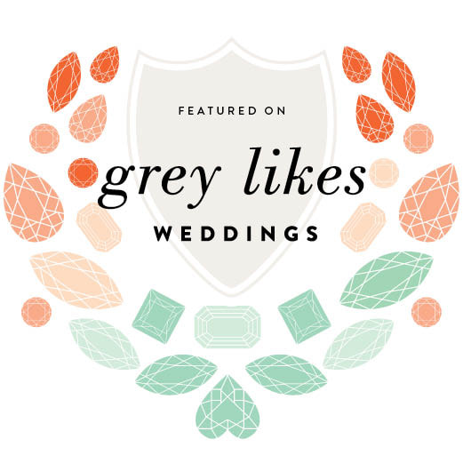 grey likes weddings badge
